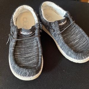 Hey Dude, Toddler size 10, worn 2x’s.